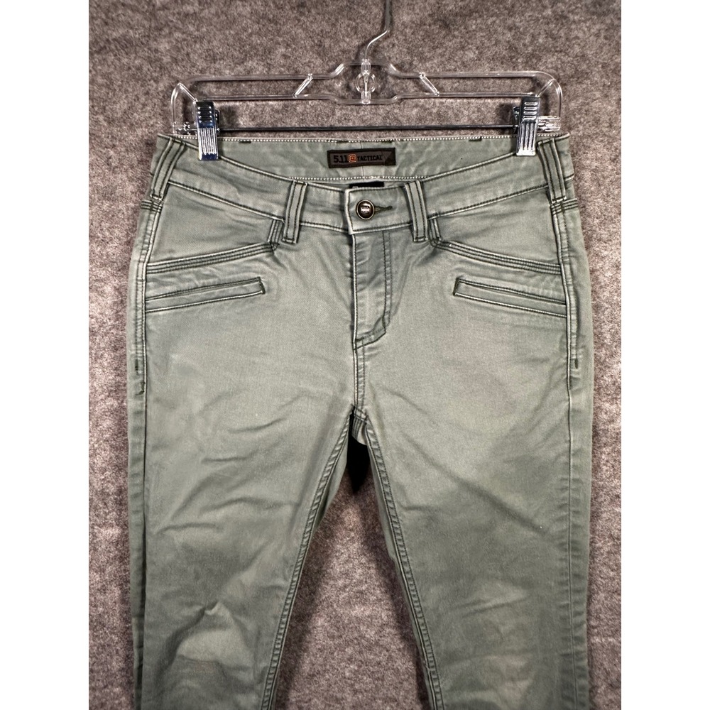 5.11 Tactical Womens Olive Green Pants Regular Fit Casual Outdoor